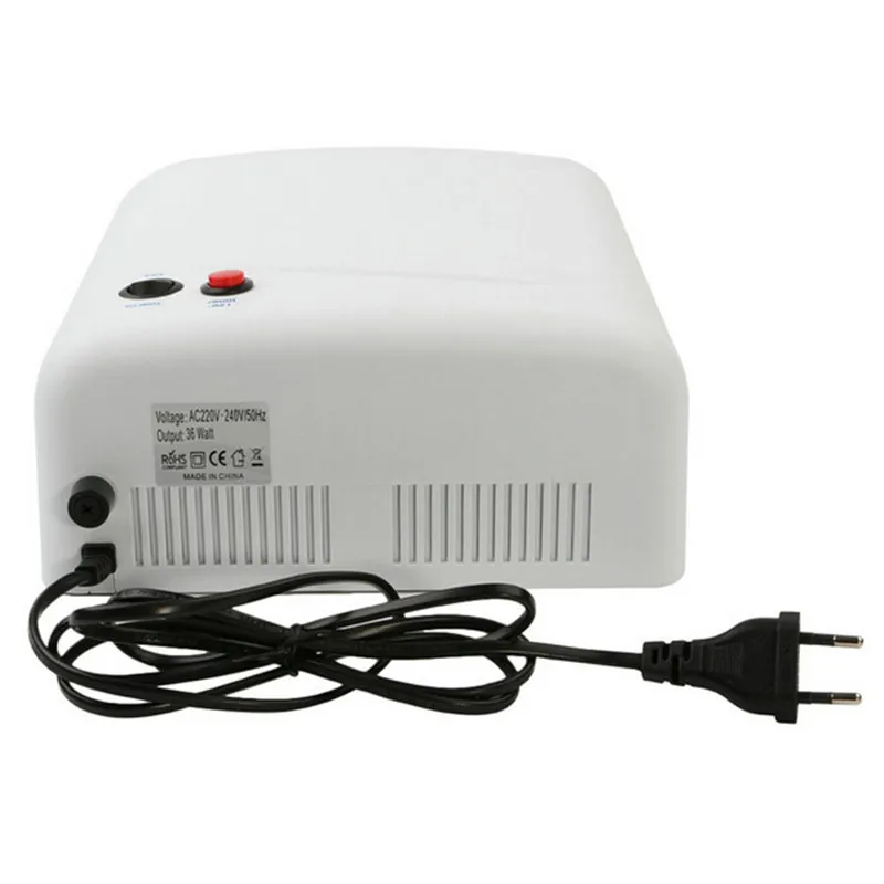 Скидка 1 шт. 36 Вт 120s AC110V 220v белый/розовый CCFL УФ светодиодная лампа для маникюра