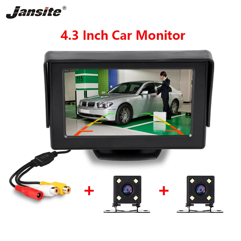 Jansite 4 3 &quotTFT LCD Автомобильный монитор HD дисплей камера обратная система Пакинг с