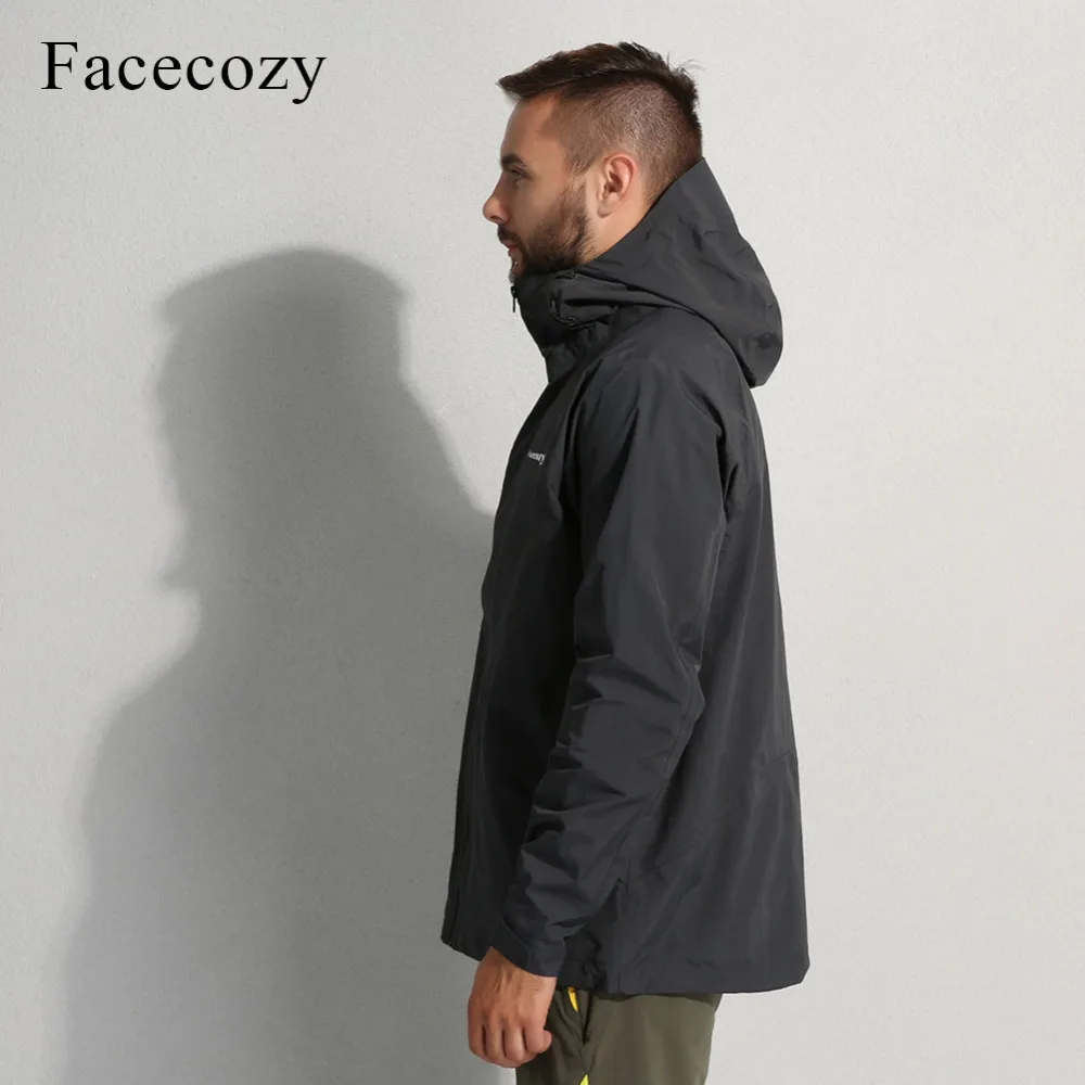 Мужская ветровка с капюшоном Facecozy водонепроницаемая ветрозащитная тонкая