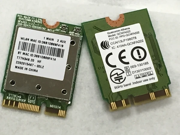 SSEA Новая беспроводная карта для Atheros QCNFA222 AR5BWB222 802.11a/b/g/n 2 4 ГГц/5 ГГц NGFF Wifi Bluetooth4.0