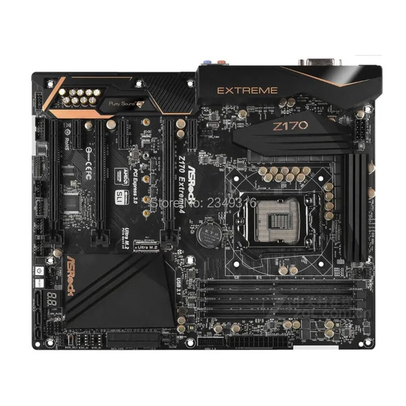 Для ASRock Z170 extreme 4 оригинальная б/у настольная материнская плата 1151 разъем LGA1151 DDR4