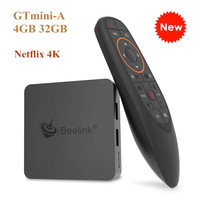 GTMINI A 4GB 32GB Мини смарт-ТВ-приставка Beelink GT1 Android 8,1 Amlogic S905X2 голосовой Пульт 2 ГБ/4 ГБ ОЗУ 32 ГБ/64 Гб ПЗУ смарт-приставка медиаплеер - Цвет: GTMINI A 4GB 32GB