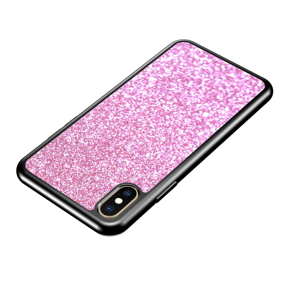 Чехол для Funda iPhone XR X 5 5S 6 S 7 8 XS чехол с блестками мягкий TPU Capa роскошные чехлы