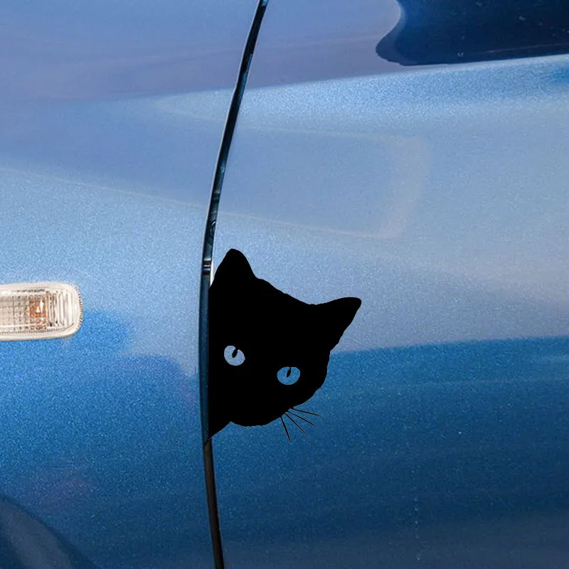 12*15CM CAT FACE PEERING Car Sticker Decals Pet Cat Motorcycle Decorative Stickers Window GS3157 | Автомобили и мотоциклы