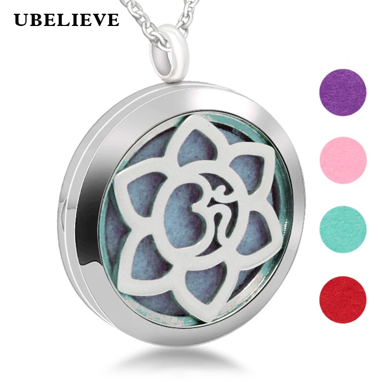 Цветочный дизайн из нержавеющей стали духи медальон 316L Магнитный эфирное масло диффузор медальон Подвеска для ароматерапии