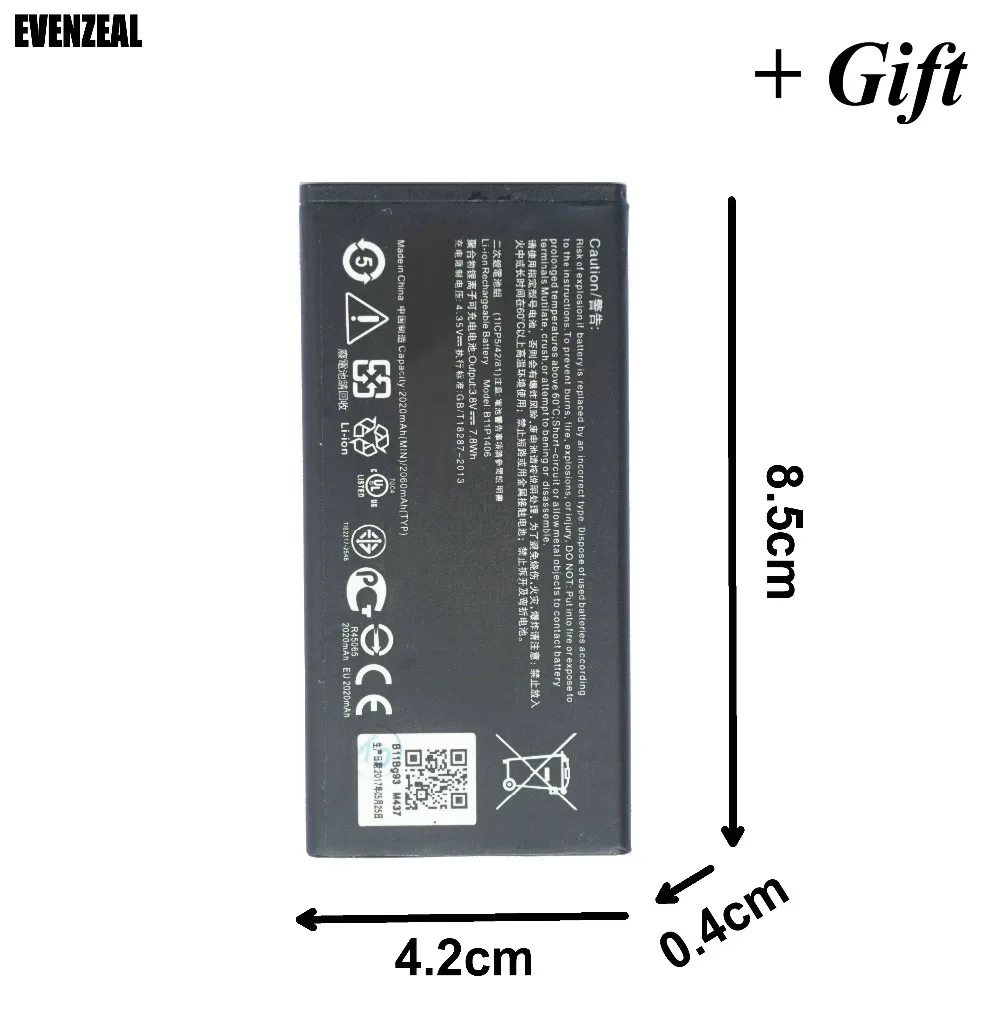 EVENZEAL 1x B11P1406 умная батарея мобильного телефона для ASUS PF450CL PadFone X Mini 4 5 T00S T005 батареи