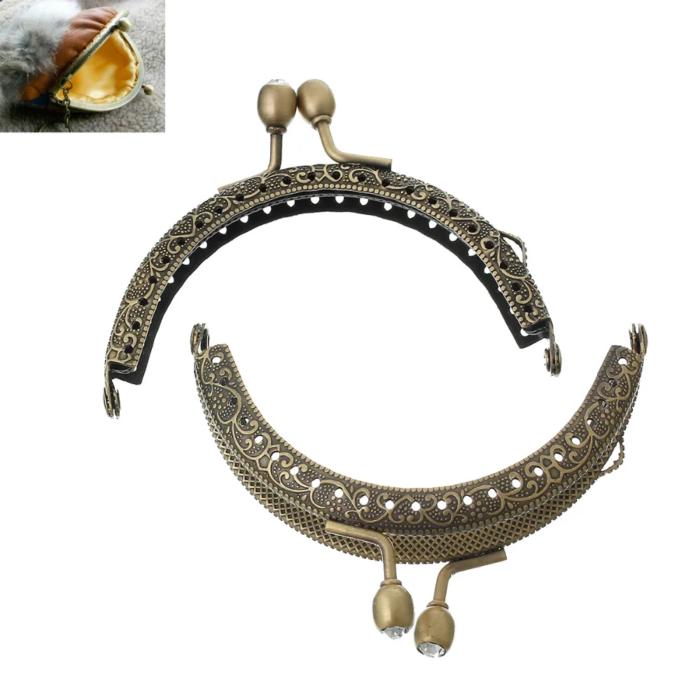 Кошелек с замком PACGOTH на основе сплава цинка арка антикварный бронзовый овальный