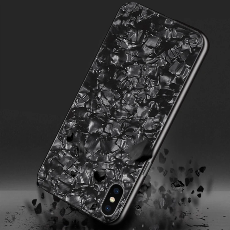 Чехол Alxun для IPhone 6 7 8 Plus iPhone S модная задняя крышка из закаленного стекла с морской