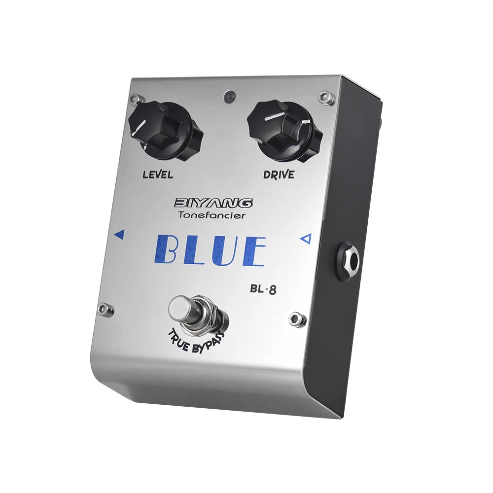 BIYANG BL 8 гитарная педаль Tonefacier серии Blues Overdrive True Bypass металлический корпус для