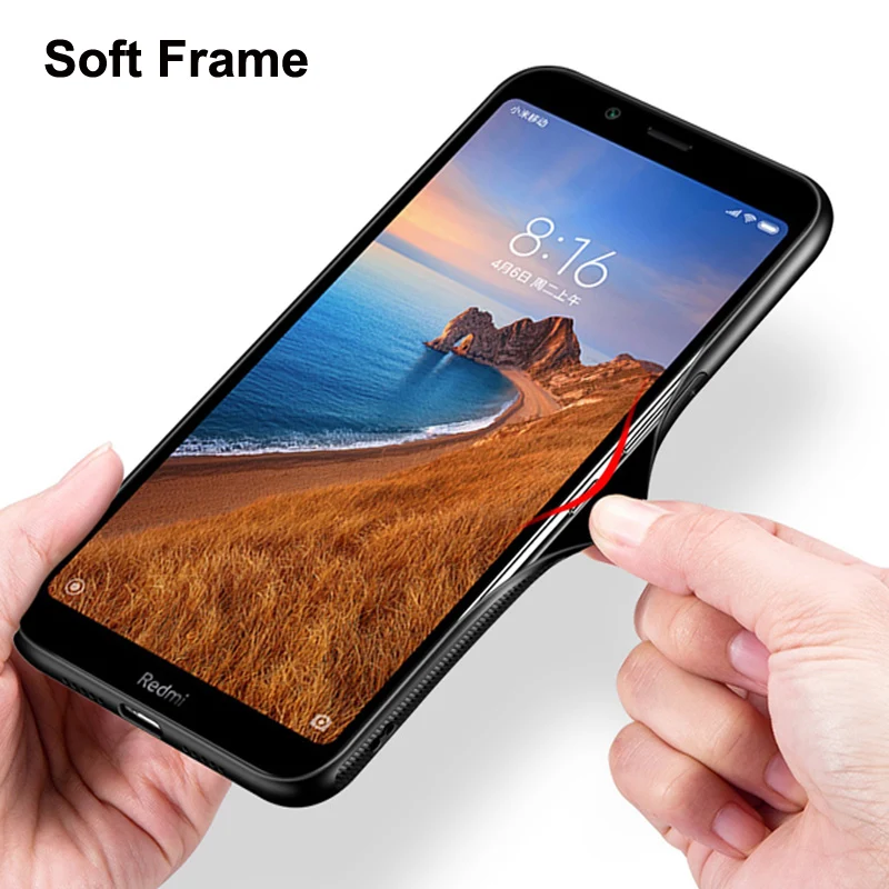 Чехол для Xiaomi Redmi 7A Мультяшные жесткие чехлы из закаленного стекла Redmi7A