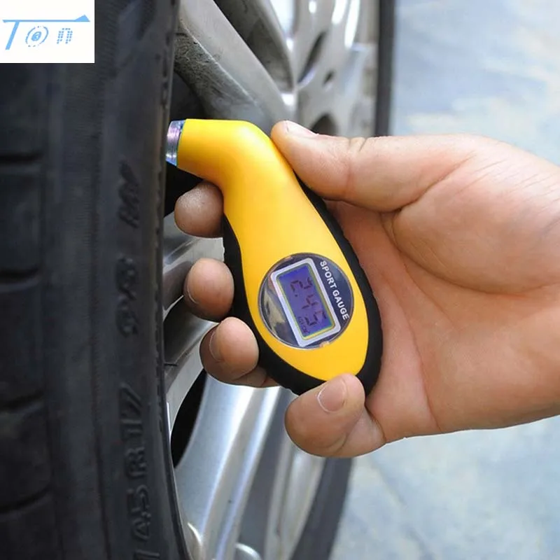 Автомобильный манометр с цифровым ЖК-дисплеем измеритель давления в шинах