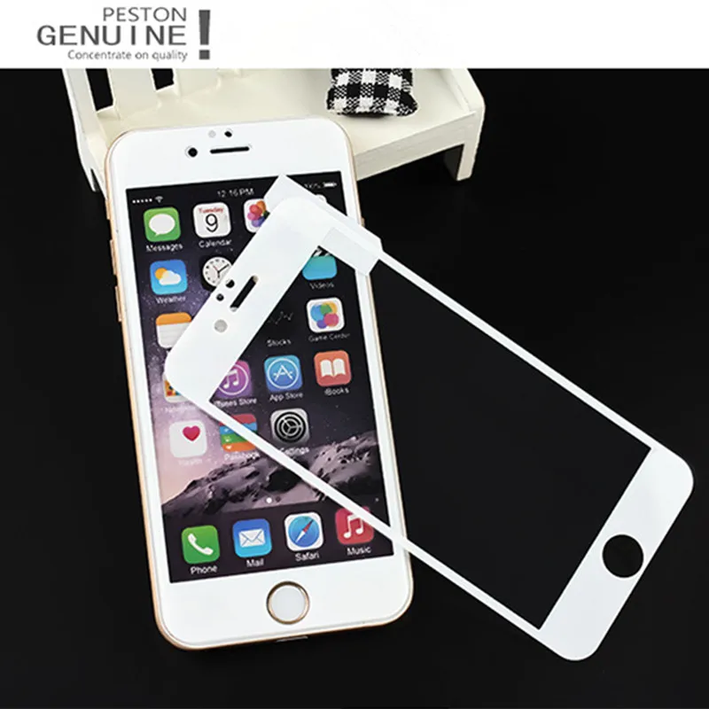 Защитное стекло на экран с рамкой для смартфонов Apple iPhone 5-10 SE закаленное