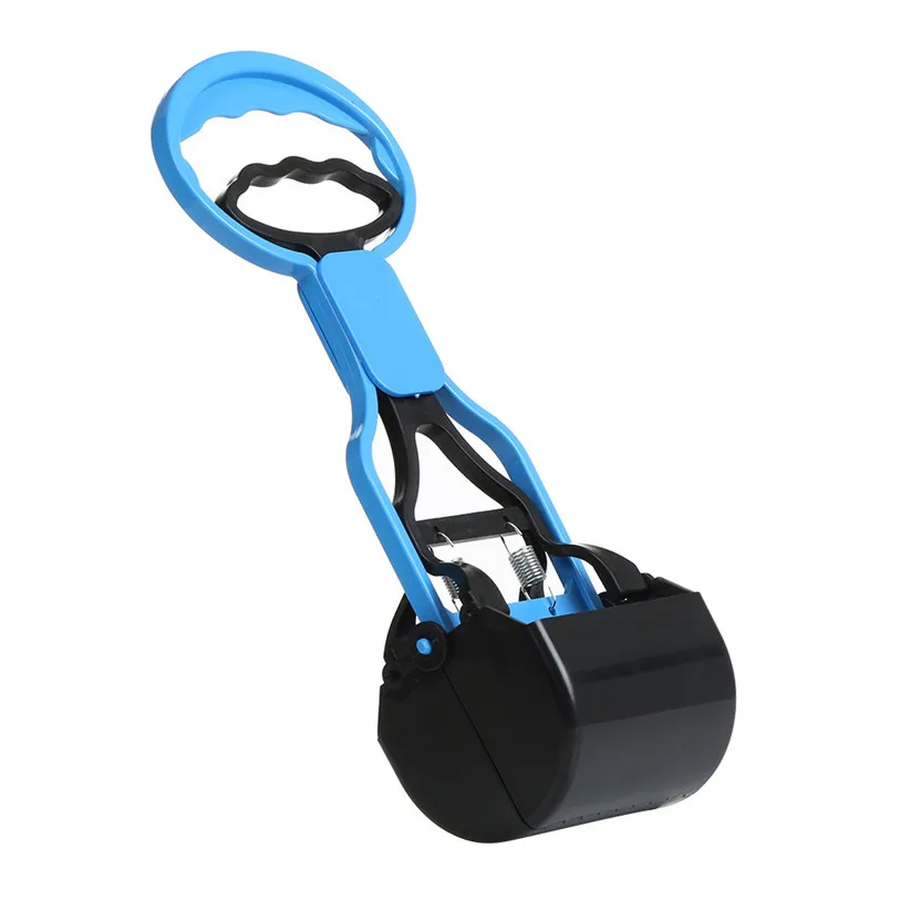 Синий Длинная ручка Pet Pooper Scooper захват, совок для уборки собачьих экскрементов очистка уборки животных отходов щенков собак кошек отходов pick er чистящие средства# F#40DC14 - Цвет: Синий
