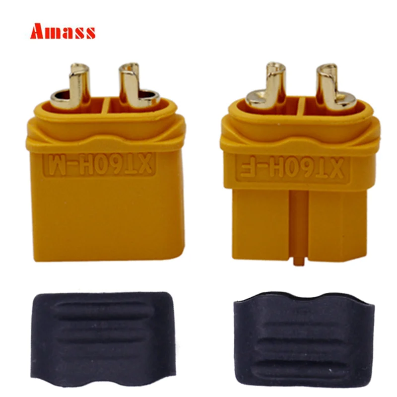 

5pairs/lot Amass XT60H Bullet Connector Plug Upgrated of XT60 Female Male Bullet Connectors Plugs For RC Parts 20% off