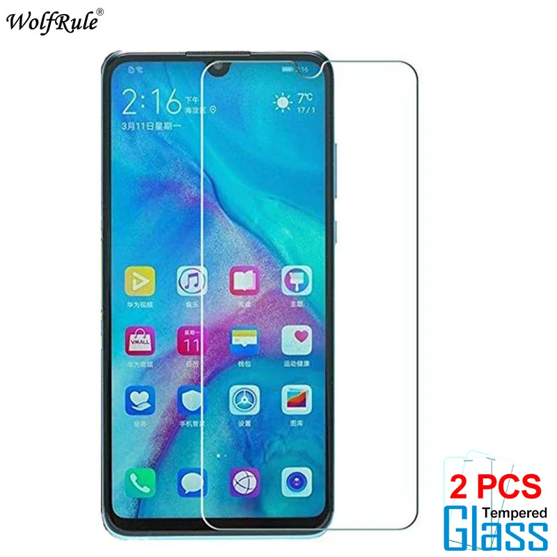 2 uds para vidrio Huawei Y5 2019 Protector de pantalla de vidrio templado para Huawei Y5 2019 pel&iacute;cula protectora del tel&eacute;fono 5,71''-0