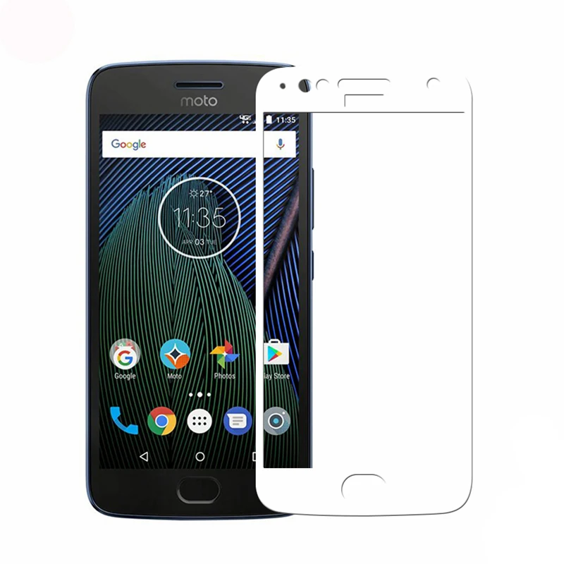 2PCS Full Cover Tempered Glass For Motorola Moto G5S Plus Screen Protector protective film glass | Мобильные телефоны и