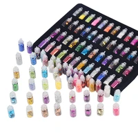 2021 rushed nail glitter powder new 48 bottlesset mini colorful sequins series nail beads acrylic uv gel rhinestone decoration