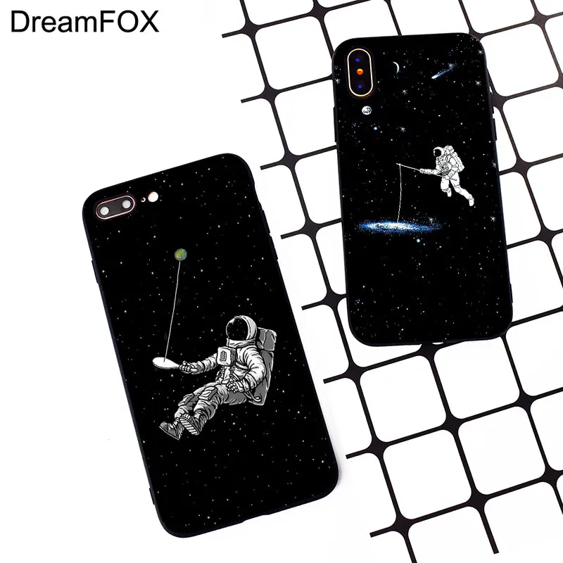 DREAMFOX M322 космонавт космический черный Мягкий ТПУ силиконовый чехол для Apple iPhone 11 Pro