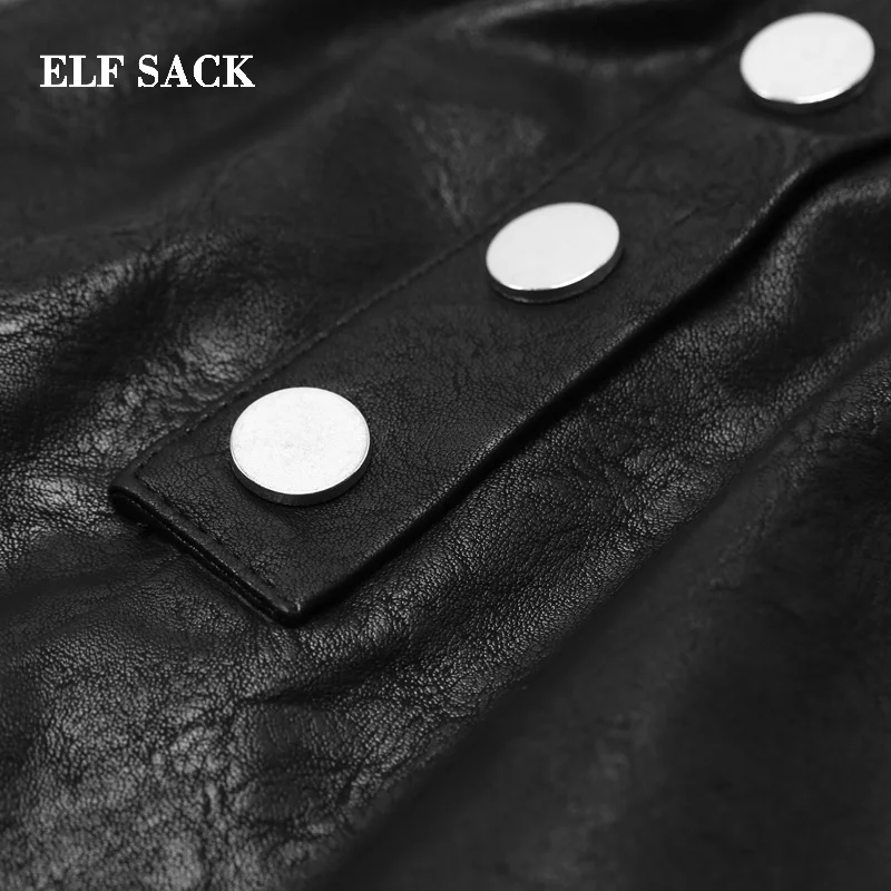 ELFSACK новинка 2019 женские шорты повседневные одноцветные средней длины из