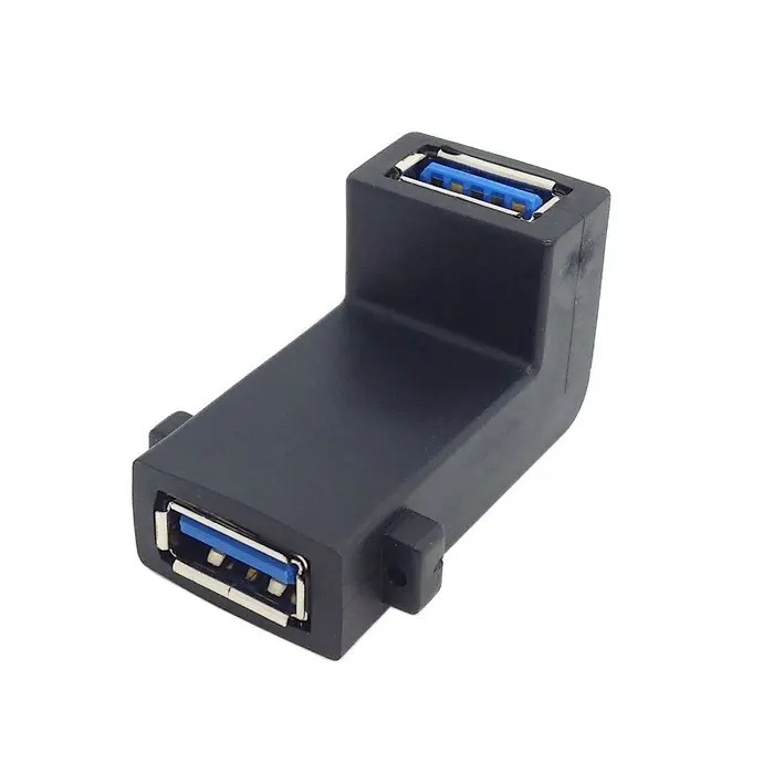 5 шт./лот 90 градусов вверх угол USB 3 0 тип A гнездо к гнезду F/F винт замок отверстие