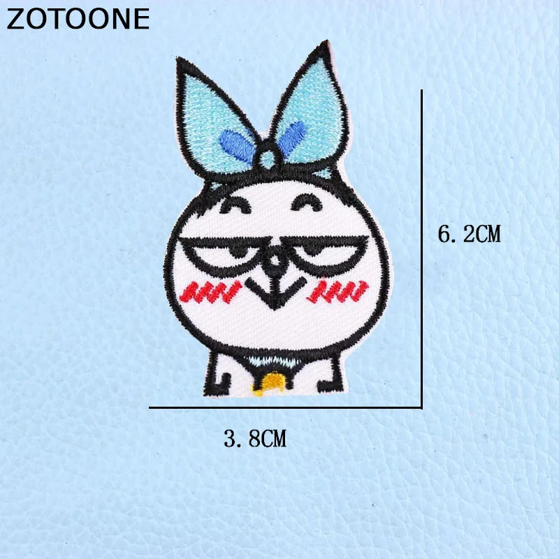 ZOTOONE Забавный мультяшный Кот нашивки вышитые утюгом на заплатках для одежды DIY
