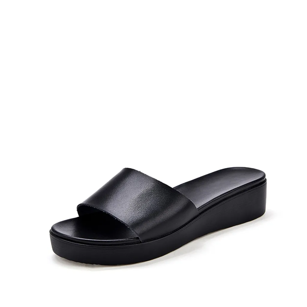 Тапки SAGACE женские на плоской подошве модные летние пляжные тапочки без застежки