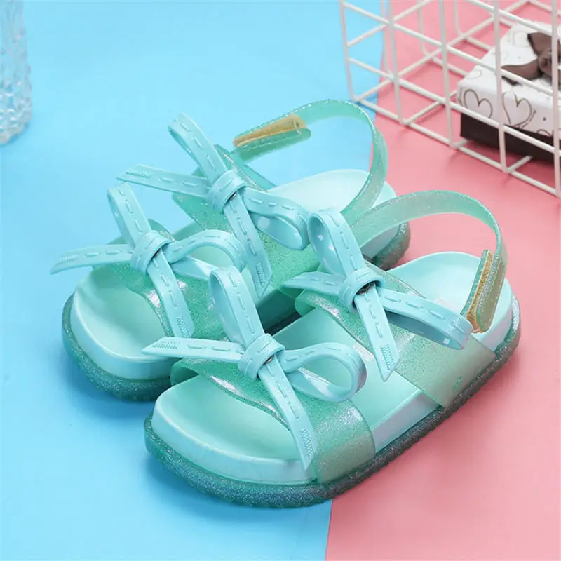 Mini Melissa/Новинка года; летняя прозрачная обувь для девочек и мальчиков; нескользящие пляжные сандалии для детей; обувь для малышей; мягкие сандалии; сандалии для девочек; обувь на плоской подошве