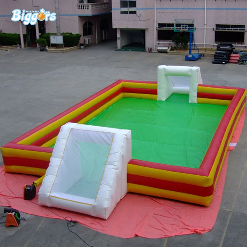 

Hot sale inflatable soap football field inflatable football soccer field soapy for sport arena