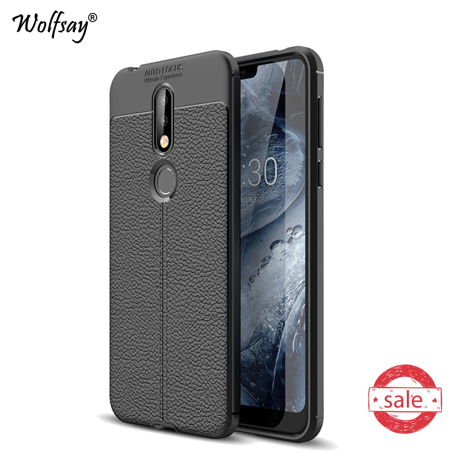 

Чехол для Nokia 7,1 2018, роскошный резиновый чехол, мягкий силиконовый чехол Wolfsay для Nokia 7,1 2018, чехол для Nokia 7 2018, чехлы