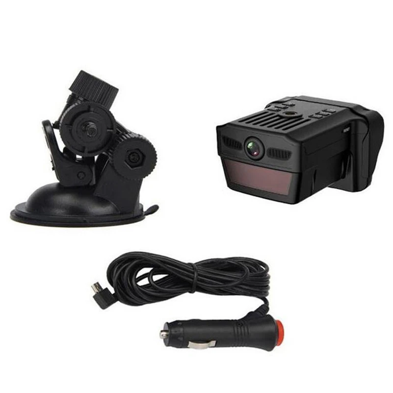 2 в 1 автомобиль hd dvr ДЮСШ Камера 1080 P потока Скорость Антирадары 12 В цифрового
