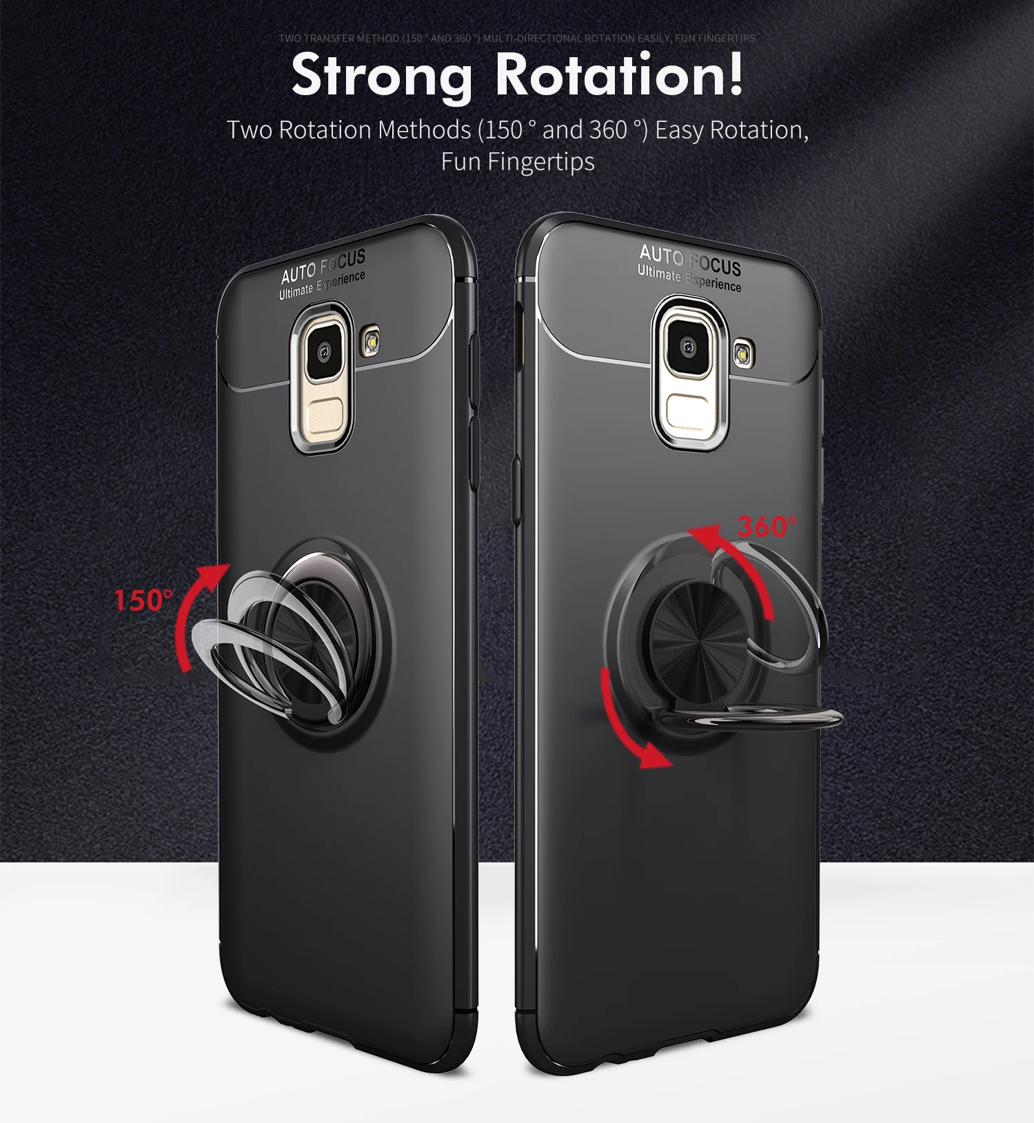 Car Magnetic Hybrid Armor Case for Samsung Galaxy J6 2018 J600 Ring SM-J600F SM-J600F/DS SM-J600FN SM-J600FN/DS Phone Cover | Мобильные