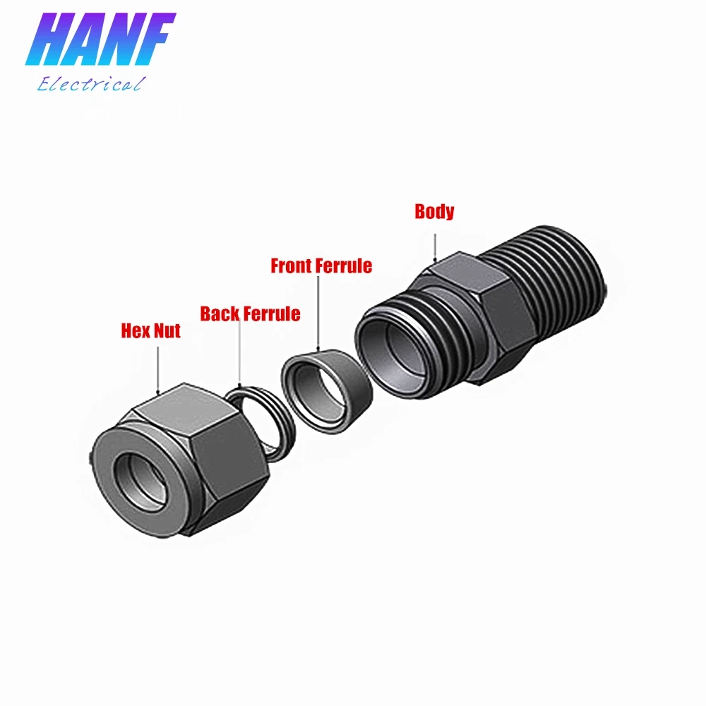 1 шт. SS304 трубные фитинги BSP 1/2 &quotнаружная резьба x 6 мм OD экстремальное прямое