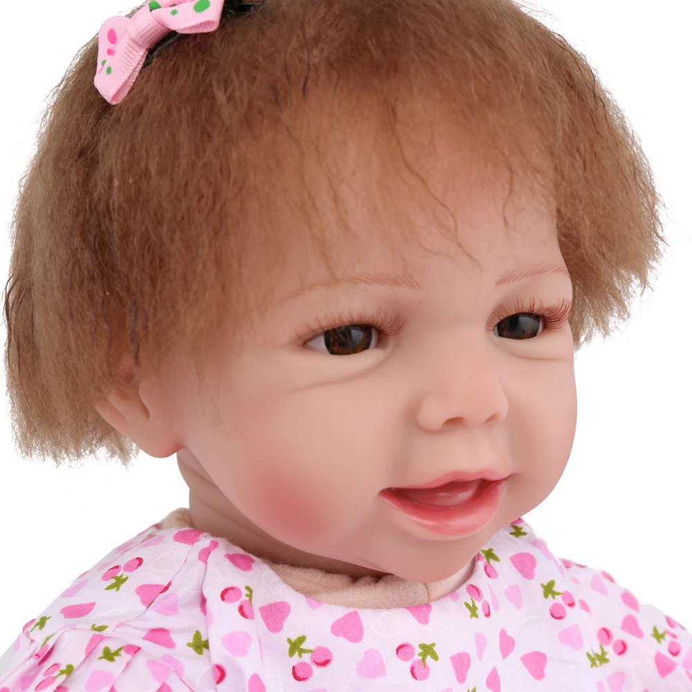 KAYDORA Reborn Baby Doll 22 дюйма игрушки Девушка рекламная силиконовая голова тела кукла