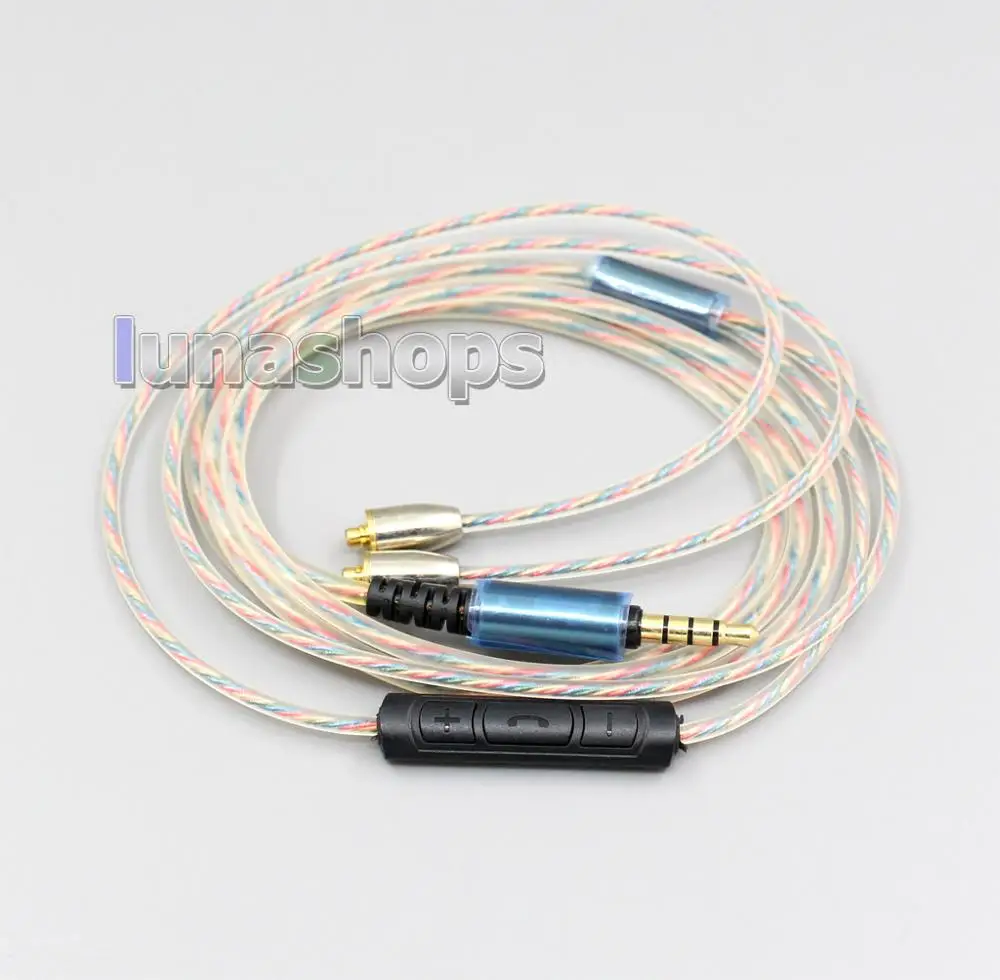 

LN005064 Mic дистанционные наушники с регулировкой громкости кабель для Shure se215 se315 se425 se535 Se846 Iphone/Android