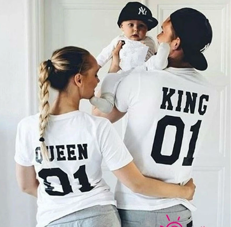 Couple King 01 &amp Queen Princess Prince - Family Love Matching Tee man woman T-Shirt | Мужская одежда