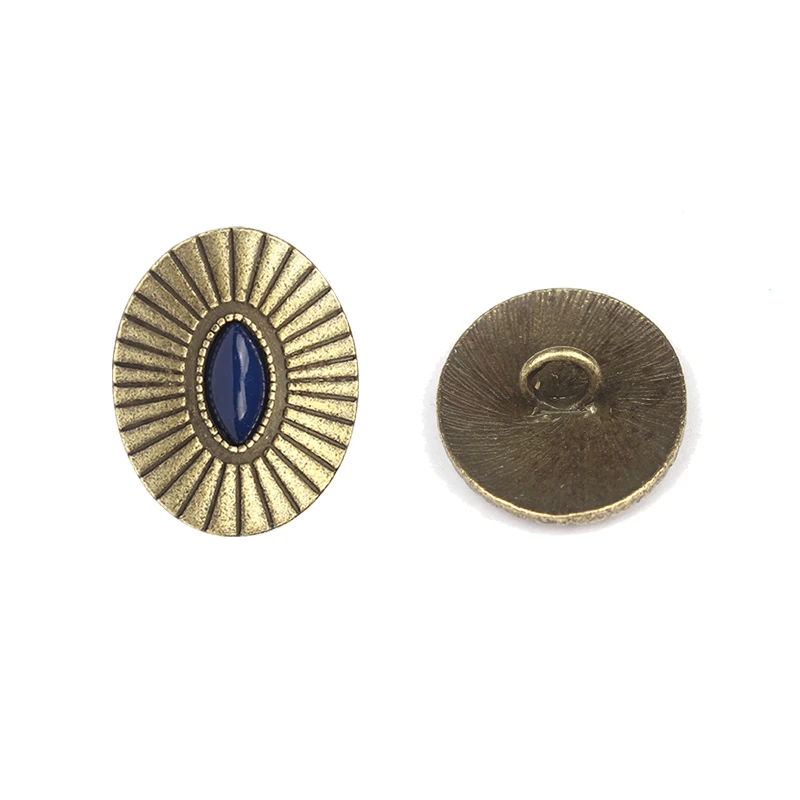 3 шт./лот ретро подвески из сплава цинка Овальные бронзовые декоративные кнопки