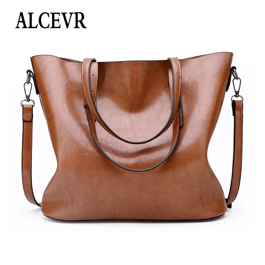 ALCEVR мягкие сумки через плечо из искусственной кожи для женщин вместительные