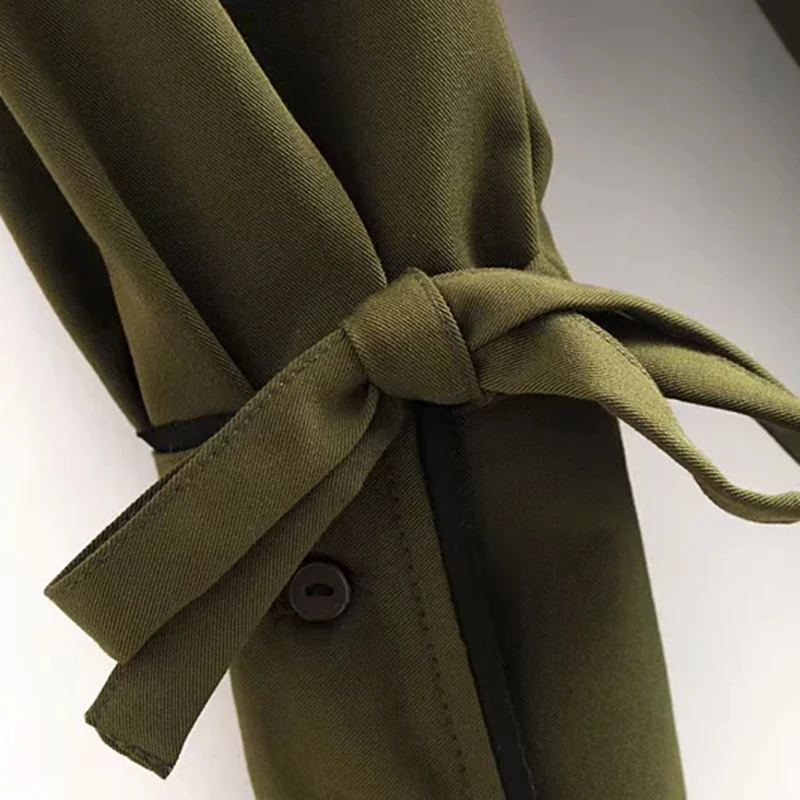 2019 Для женщин Весна Модные Зеленые Длинные платья женские с длинным рукавом Лук