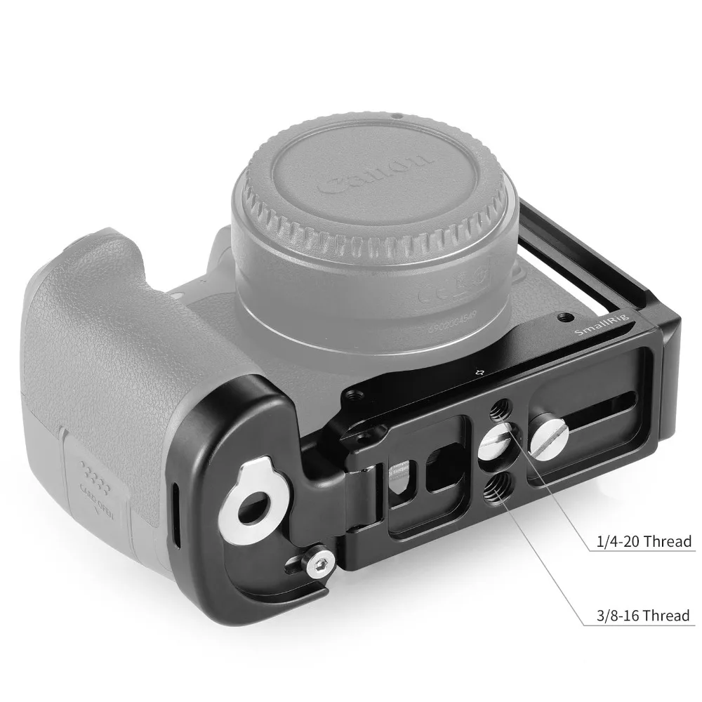 SmallRig DSLR камера L Пластина l-кронштейн для Canon EOS R особенность Arca швейцарская тарелка для крепления штатива быстросъемный 2257