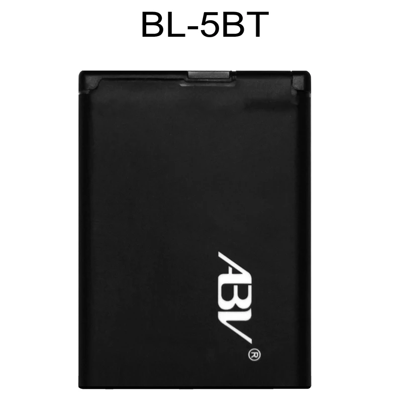 100% Оригинальный ABV BL 5BT аккумулятор 870mAh Сменный мобильный литий ионный для Nokia 2608