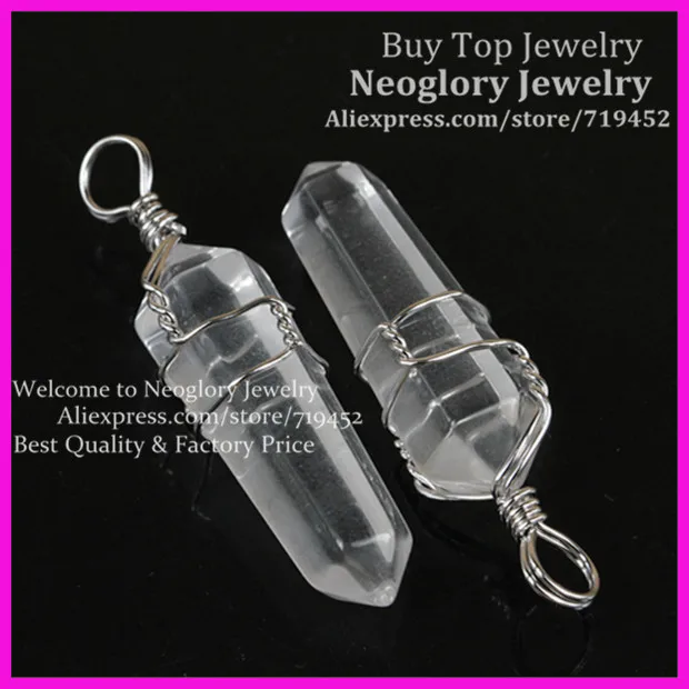 10 шт. натуральный гексагональный Призма бусины Исцеление Прозрачный