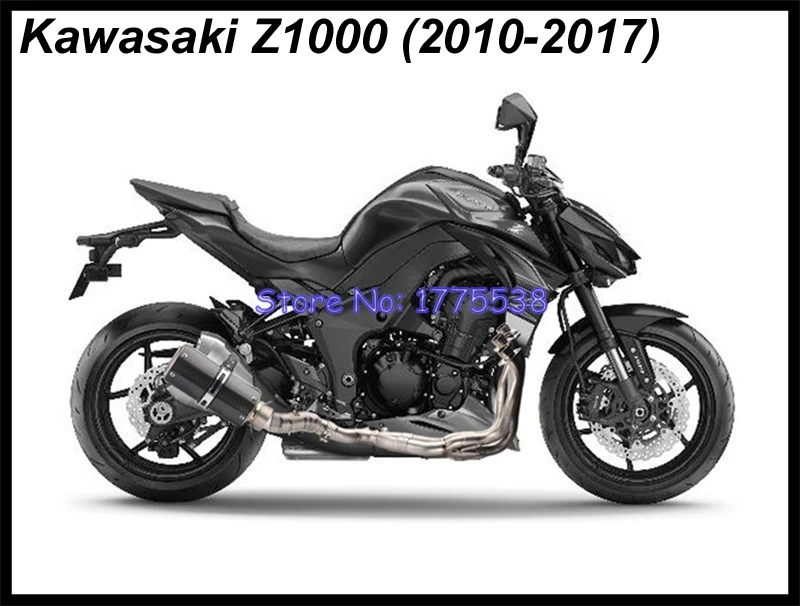 Титан сплав Z1000 2010- мотоцикл выхлопной полная Системы коллекторная труба углеродного волокна Мотоциклетный глушитель побег демпфер для Z1000