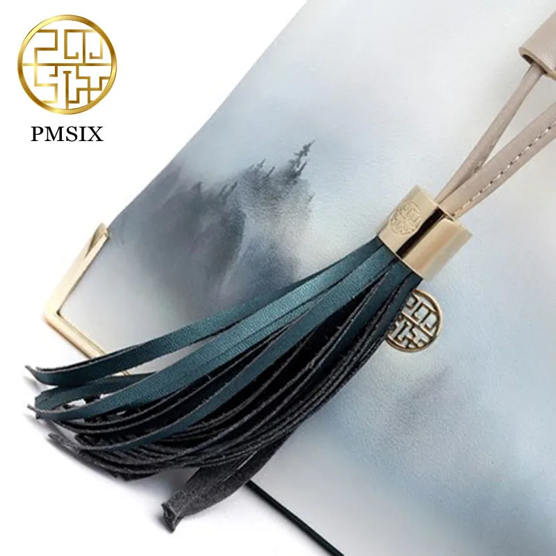 PMSIX брендовые новые стильные кожаные женские сумки дизайнерские на плечо