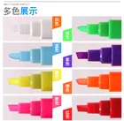 Flashcolor 6 мм Жидкий Мел флуоресцентный маркер ручка 8 видов цветовНабор для белойчерной доски черные наклейки Светодиодная доска для письма