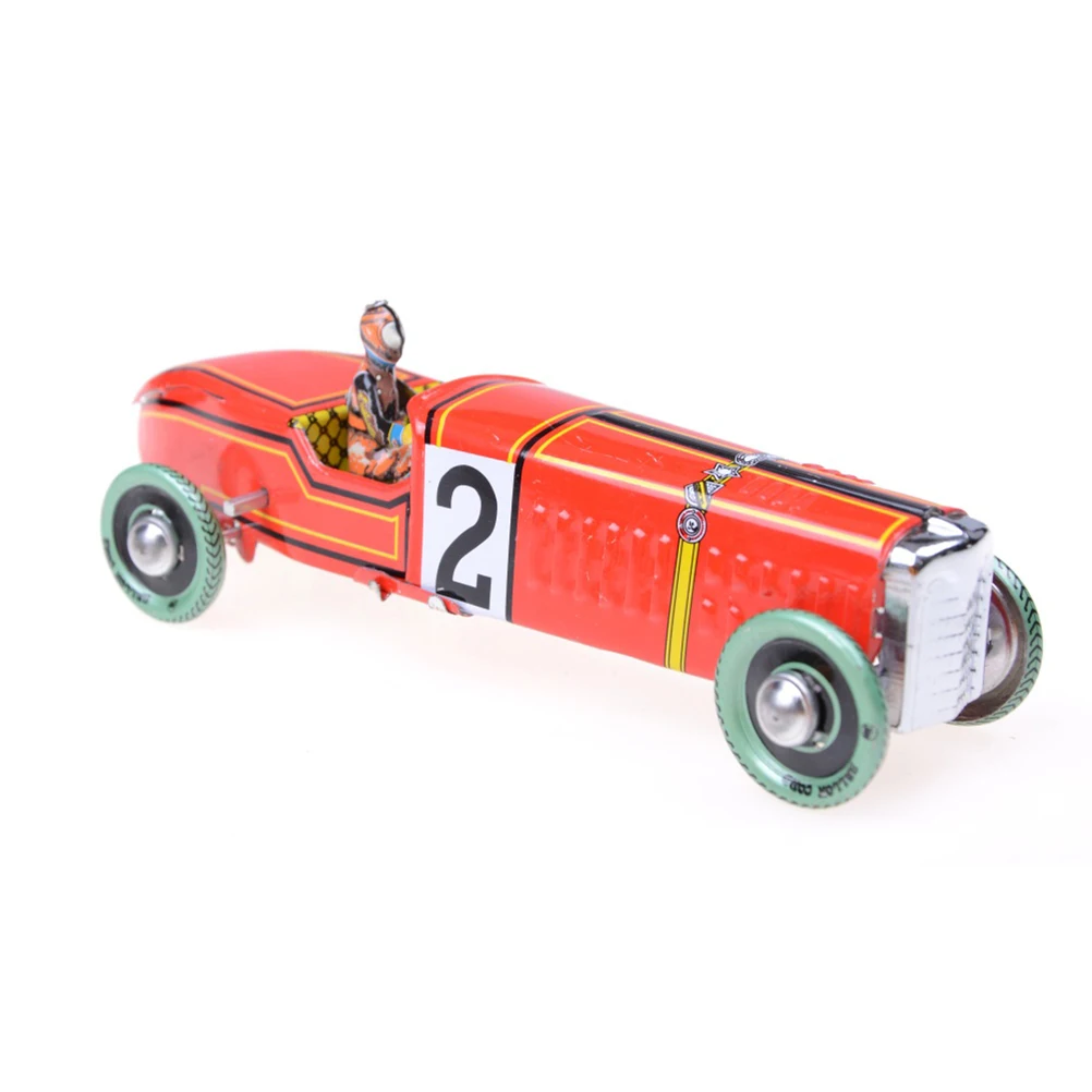 1 шт. Железный Металл ручной работы Винтаж Windup классический красный Модель