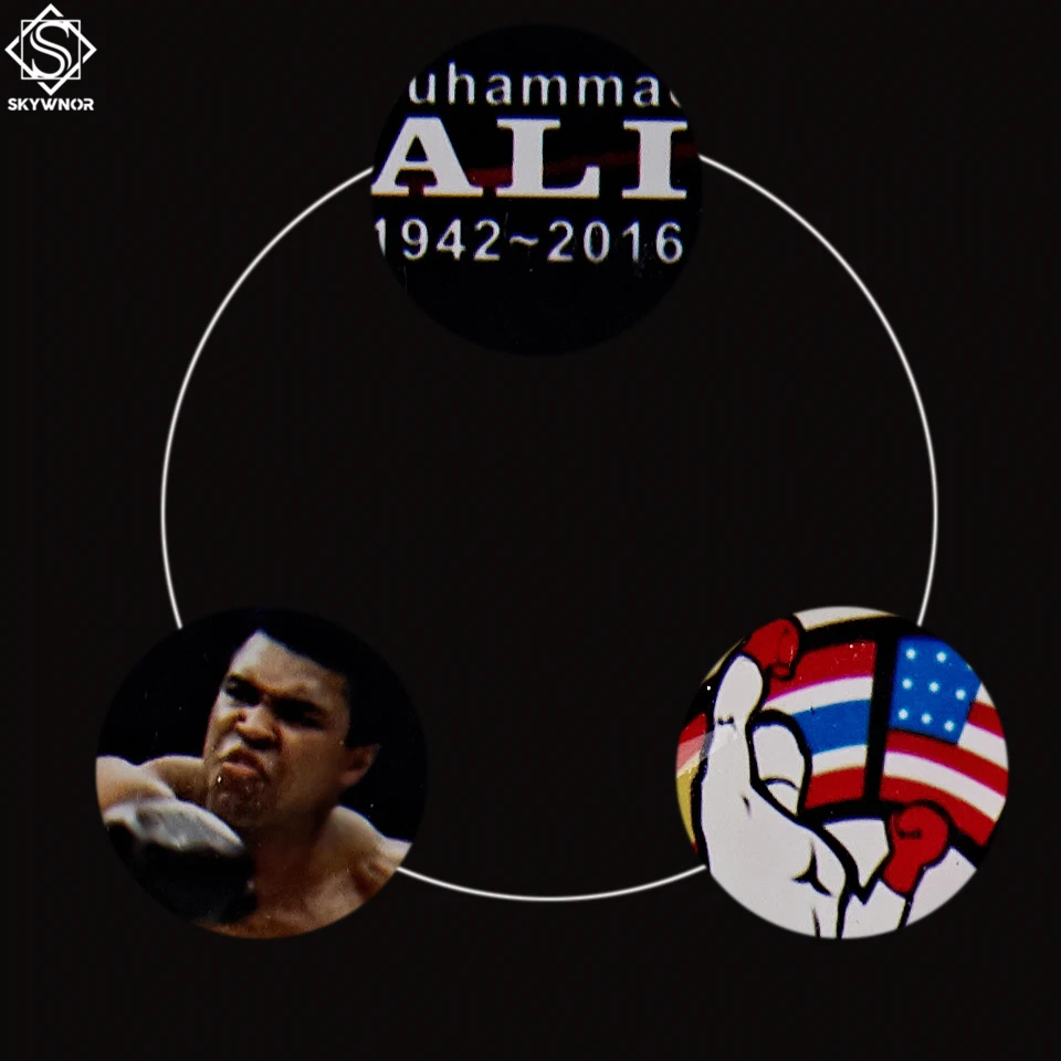 

1942-2016 Cassius Clay Muhammad Ali Silver Plated US Minted First Title Fight Vintage Boxing Coin Gift