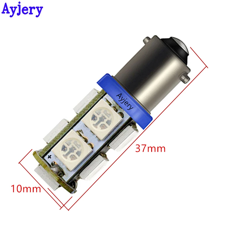 AYJERY 10 шт. BA9S светодиодный 5050 9 SMD Автомобильный бортовой светильник интерьерные