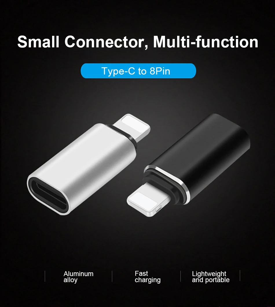 ACCEZZ 8-контактный Тип C женский кабель адаптер для iPhone XR XS MAX 8 7 6 освещение type-c Зарядка синхронизации данных зарядное устройство OTG разъем
