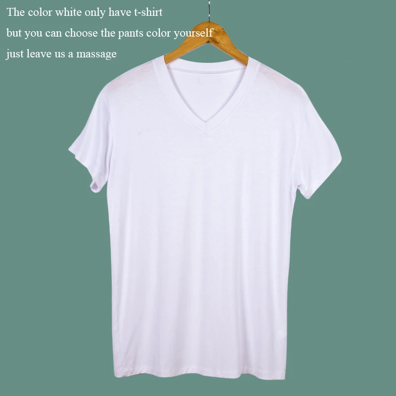 white any color Плюс Размеры лето-осень Для мужчин пижамный комплект дышащий Модальные Повседневное пижамы человек домой спать футболка и шорты Комплект из двух предметов 4XL - Цвет: white any color