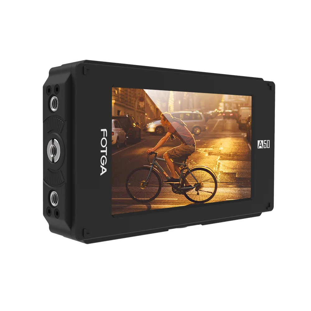 FOTGA A50T " FHD видео накамерный сенсорный экран полевой монитор для sony с адаптером для крепления горячий/Холодный башмак 3/8 Inch-M6 адаптер
